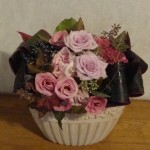 生徒さんから素敵なアレンジのお花を頂きましたる