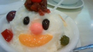 先日涼しさを求めて食べた白熊です・・・かわいい！