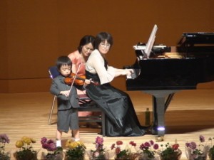年長さんのゆうとくん、初めての発表会