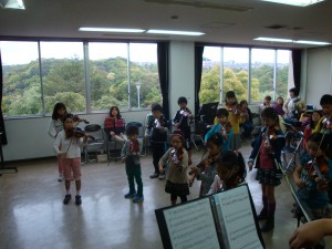 合同でアンサンブルの練習をしました。