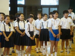 ドレミの歌を大きな声で歌ってくれました。