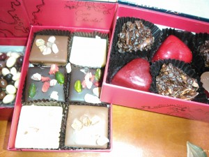 見ているだけでも幸せな気分になるチョコです。